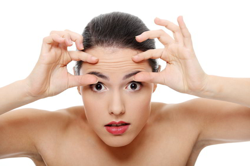 reducing deep wrinkles in forehead